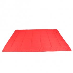 Ozark Trail Lightweight Puffy Quilted Outdoor Camping Blanket,Red