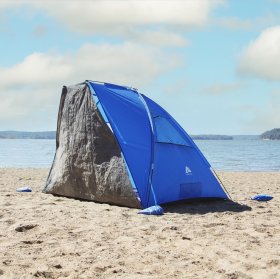 Ozark Trail 9 Ft. x 6 Ft. Privacy Sun Shelter For Beach And Park,5.9 lbs.,Blue