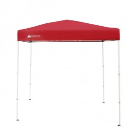 Ozark Trail 4' x 6' Instant Canopy Outdoor Shade Shelter,Brilliant Red; Assembled Dimensions :4 ft. x 6 ft. x 85 in.