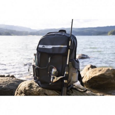 Ozark Trail Tackle and Gear 27 Ltr Fishing Backpack,Black,Unisex