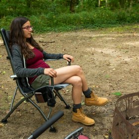 Ozark Trail High Back Camping Chair,Black