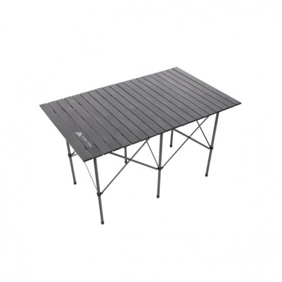 Ozark Trail Roll Top Camping Table,Gray,27\" x 46\" x 27\"