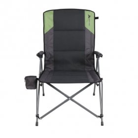 Ozark Trail High Back Hard Arm Camping Chair,Gray