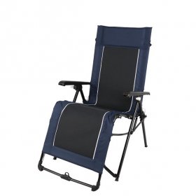Ozark Trail Quad Zero Gravity Lounger Camping Chair,Blue,Adult