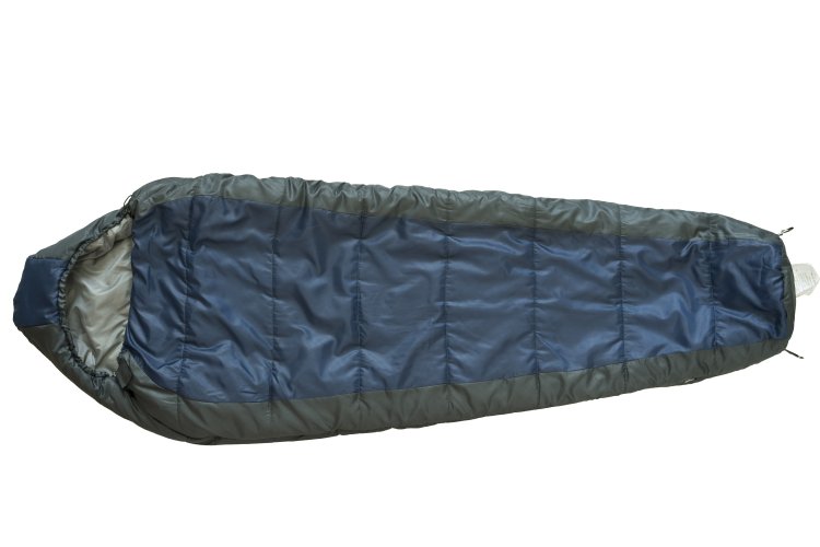 Ozark Trail 30-Degree Cold Weather Mummy Sleeping Bag with Soft Liner,Blue,85\"x33\"