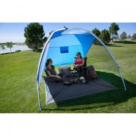Ozark Trail Sand Island 7.5' x 7.5' Sunshade Beach Tent,with UV Protection and Hidden Pocket