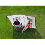 Ozark Trail 9 ft. x 7 ft. Gray Multi-Purpose Sunshade Beach Tent,with UV Protection