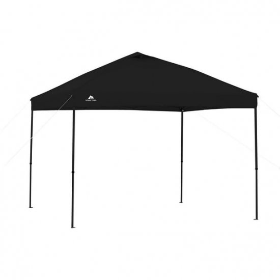 Ozark Trail 10\'x 10\'Black Instant Outdoor Canopy with UV Protection