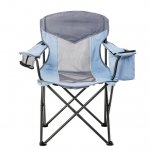 Ozark Trail Oversized Mesh Cooler Chair,Aqua/Grey