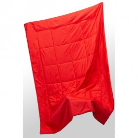 Ozark Trail Lightweight Puffy Quilted Outdoor Camping Blanket,Red