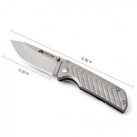 Ozark Trail 7 inch Length Folding Knife Set Stainless Steel for Everyday Carry Outdoors
