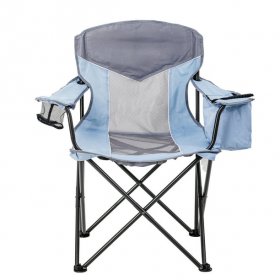 Ozark Trail Oversized Mesh Cooler Chair,Aqua/Grey