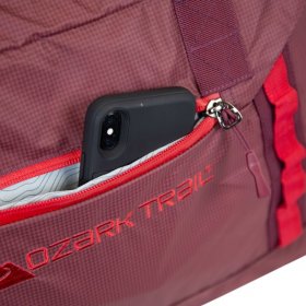 Ozark Trail Unisex 45L Packable All-Weather Duffel Bag for Travel,Claret