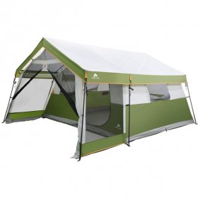 Ozark Trail 8-Person Family Cabin Tent 1 Room with Screen Porch,Green