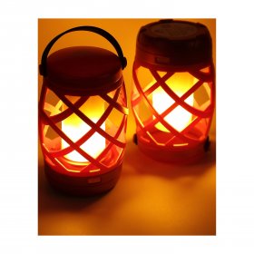 Ozark Trail Flame Light LED Lantern,100 Lumen,2 Pack,Red