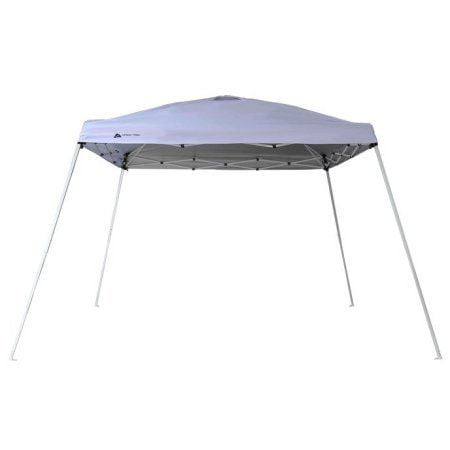 Ozark Trail 12\' x 12\' Instant Slant Leg Outdoor Canopy Shade Shelter for Camping (81 Sq. ft Coverage),White